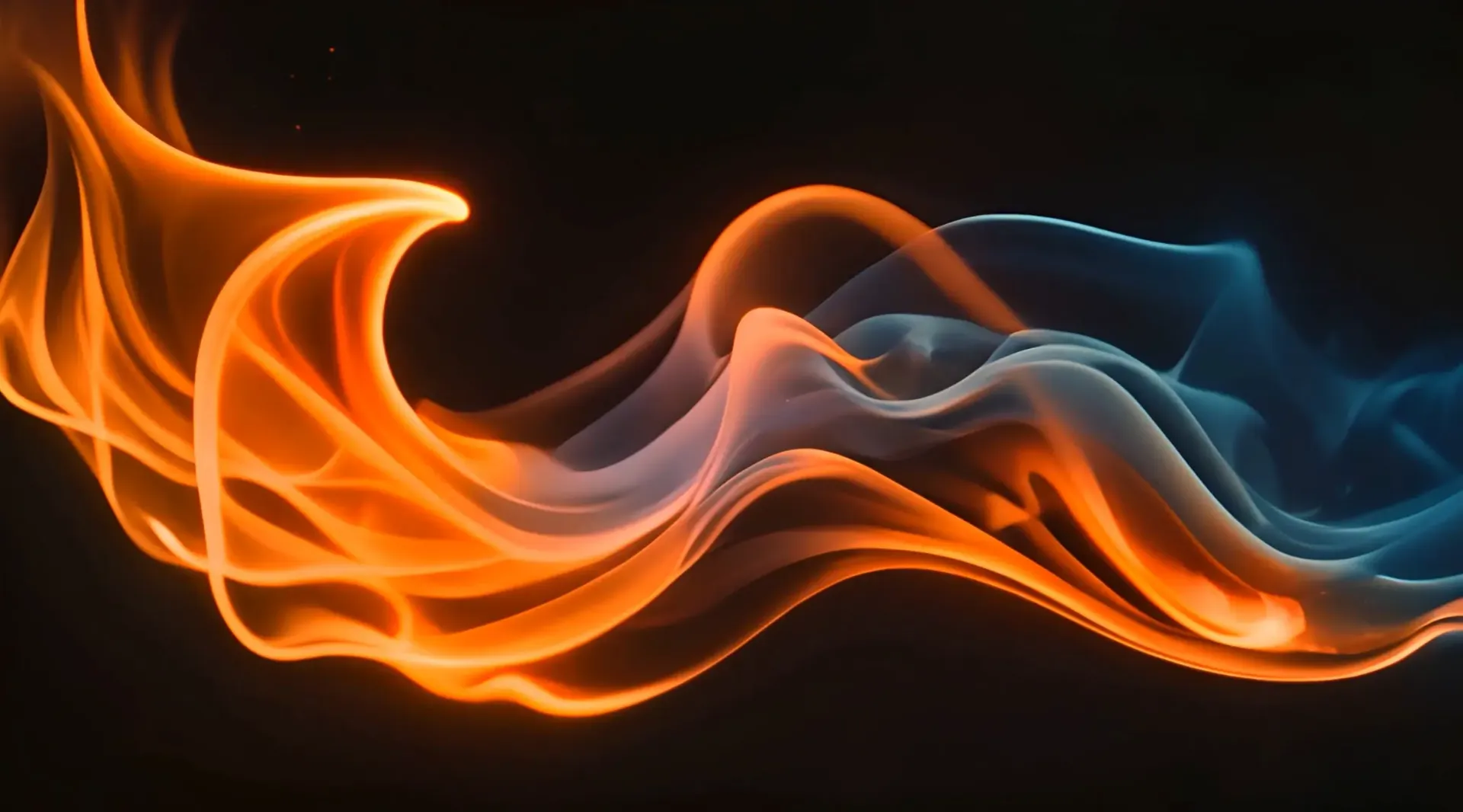 Graceful Interplay of Fire and Smoke Dynamic Video Clip